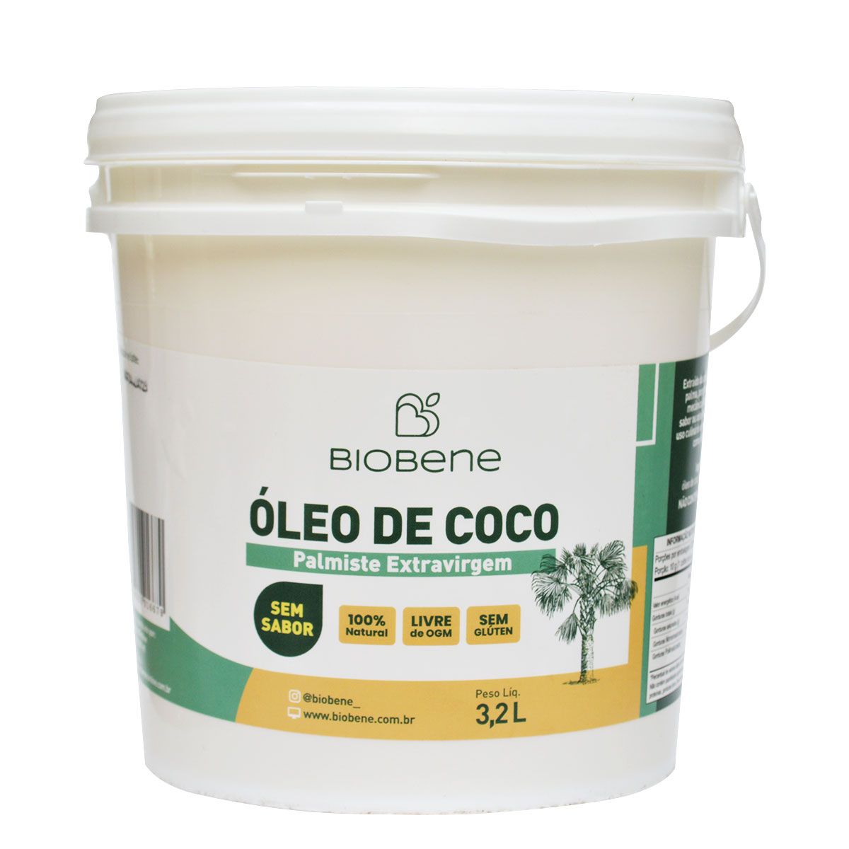 Óleo de Coco Palmiste sem sabor Biobene 3,2L