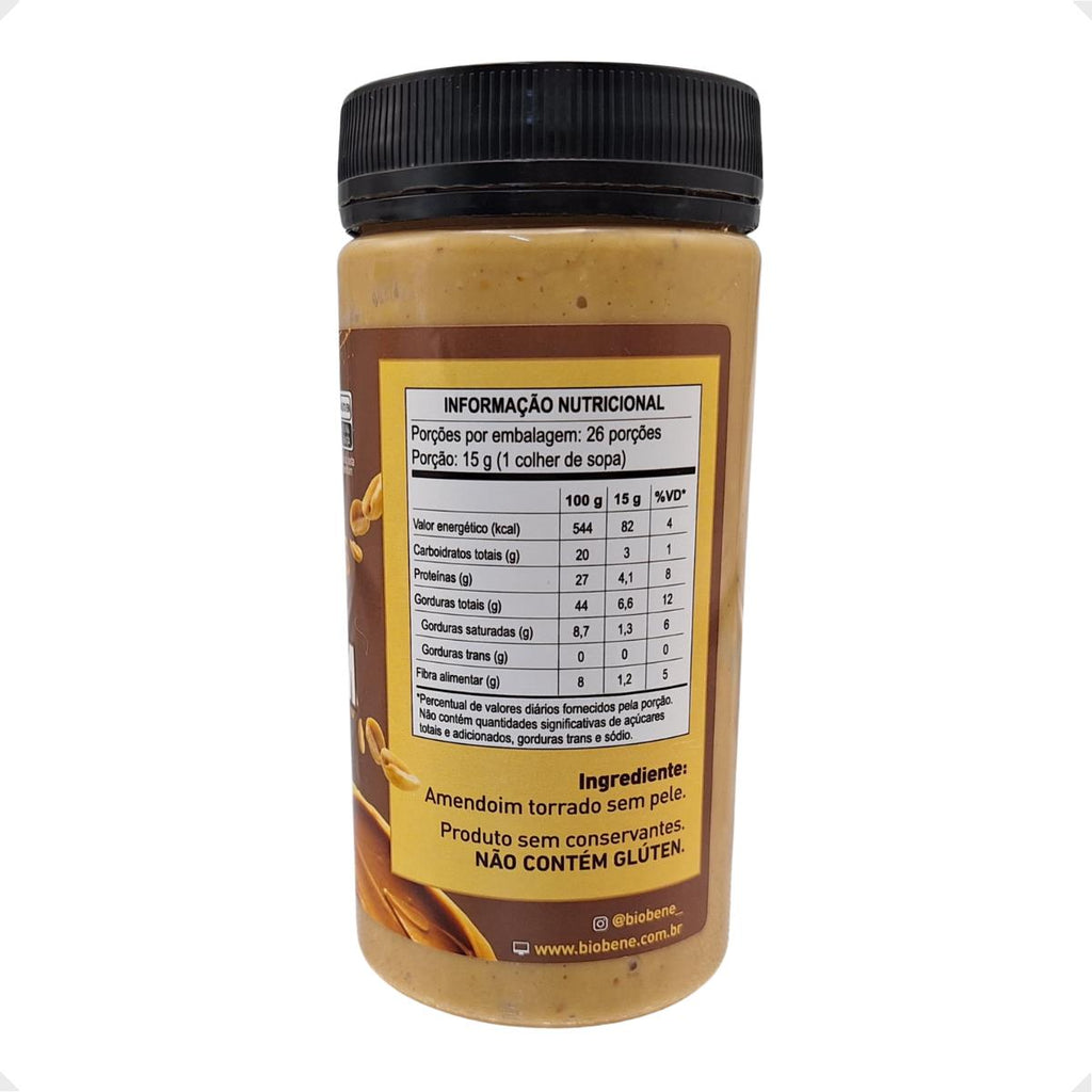Pasta de Amendoim Crocante Integral Biobene 400g