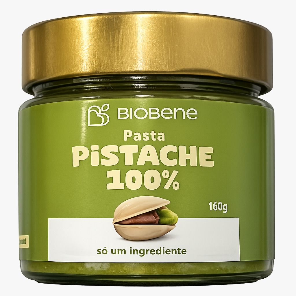 Pasta De Pistache 100% Pura Sem Glúten Biobene 160g