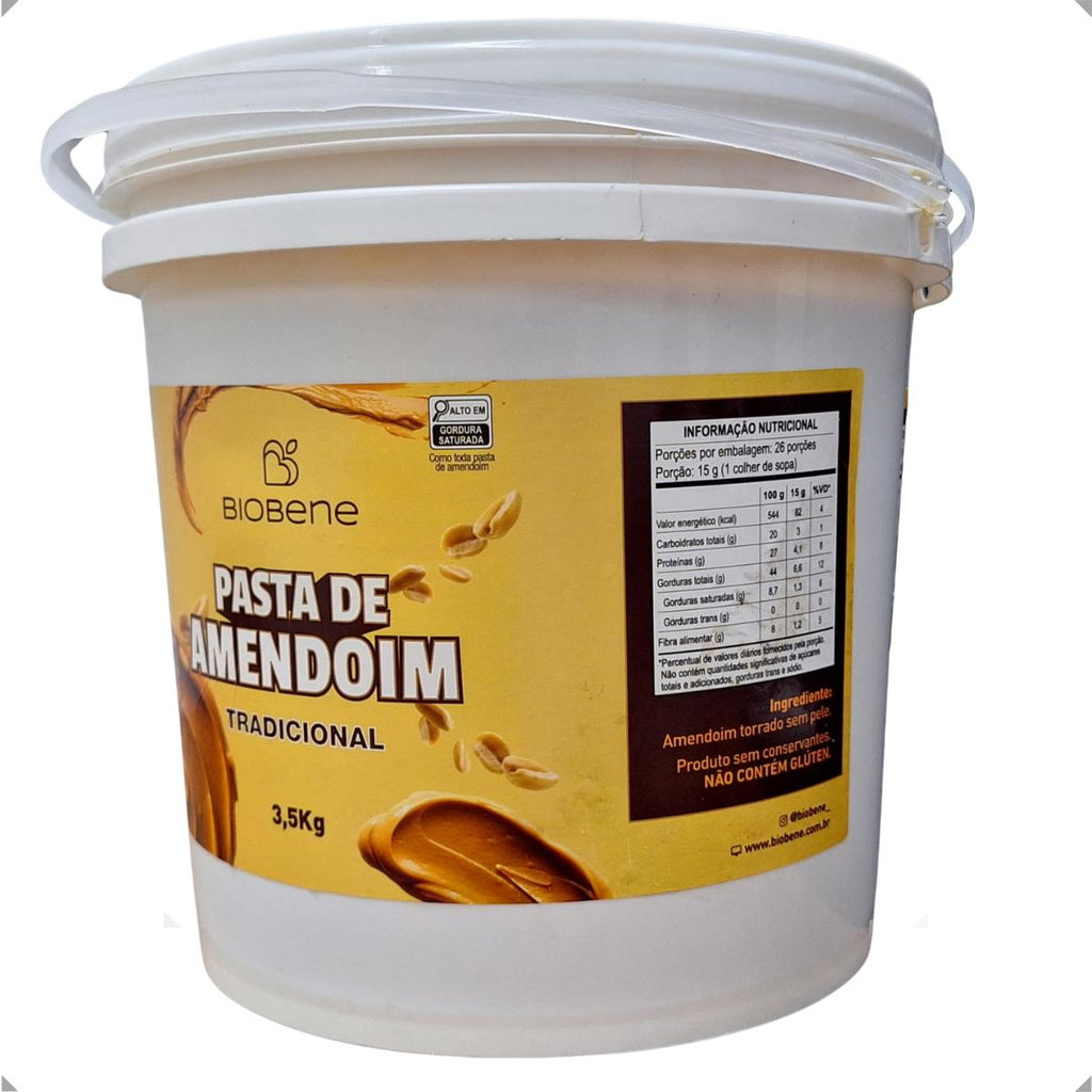 Pasta de Amendoim Tradicional Biobene 3,5kg