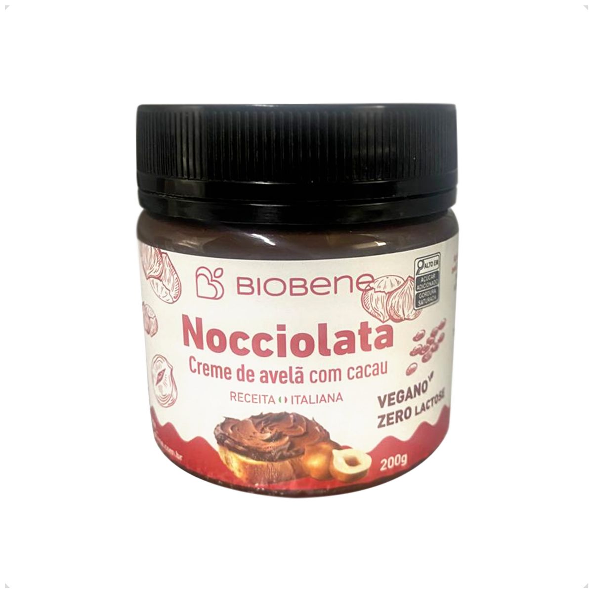 Nocciolata Creme de Avelã Com Cacau Biobene 200g