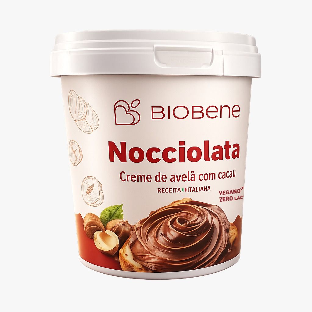 Nocciolata Creme de Avelã e Cacau Sem Lactose Biobene 500g