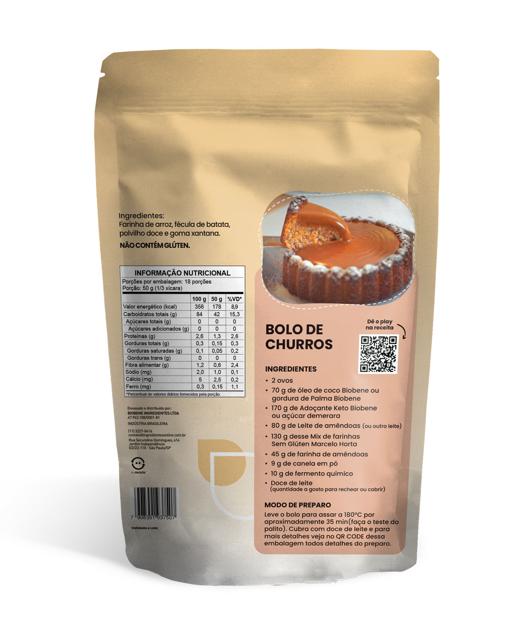 Mix de Farinhas Sem Glúten Marcelo Horta Biobene 900g