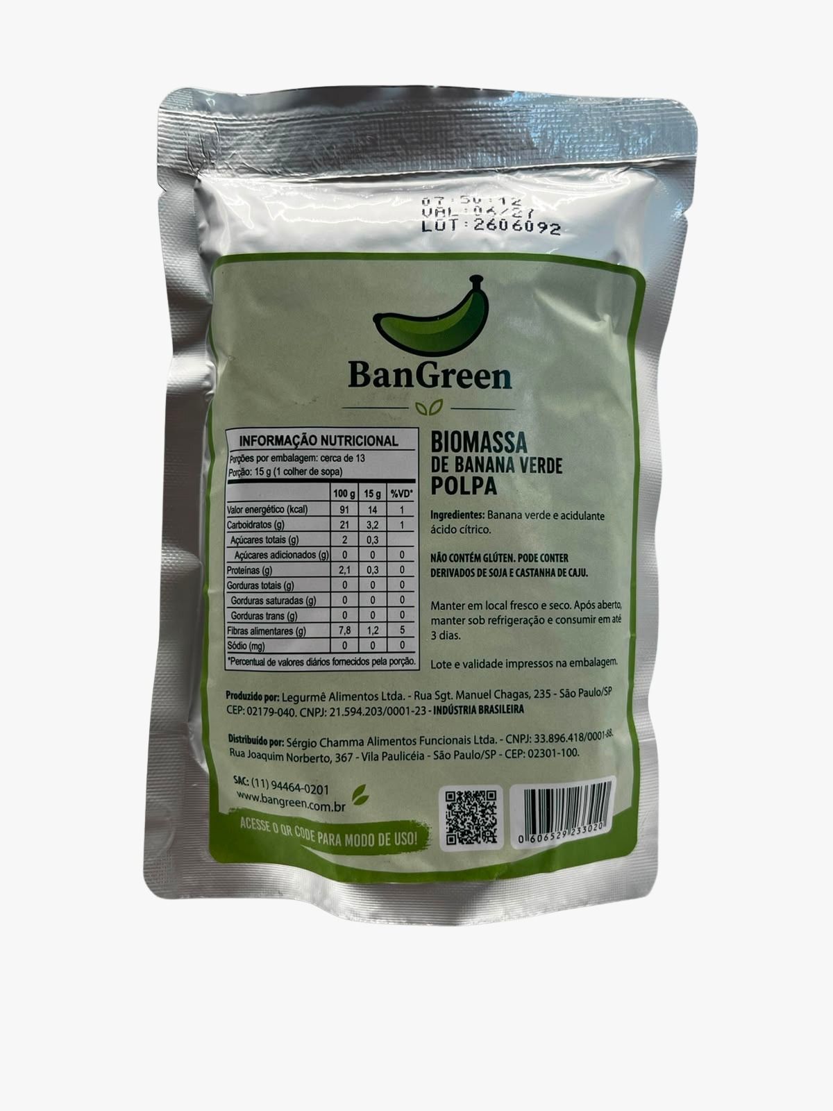 Biomassa de Banana Verde Polpa Biobene 200g