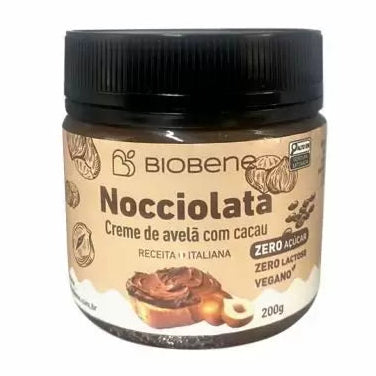 Nocciolata Creme de Avelã Cacau Sem Açúcar Biobene 200g
